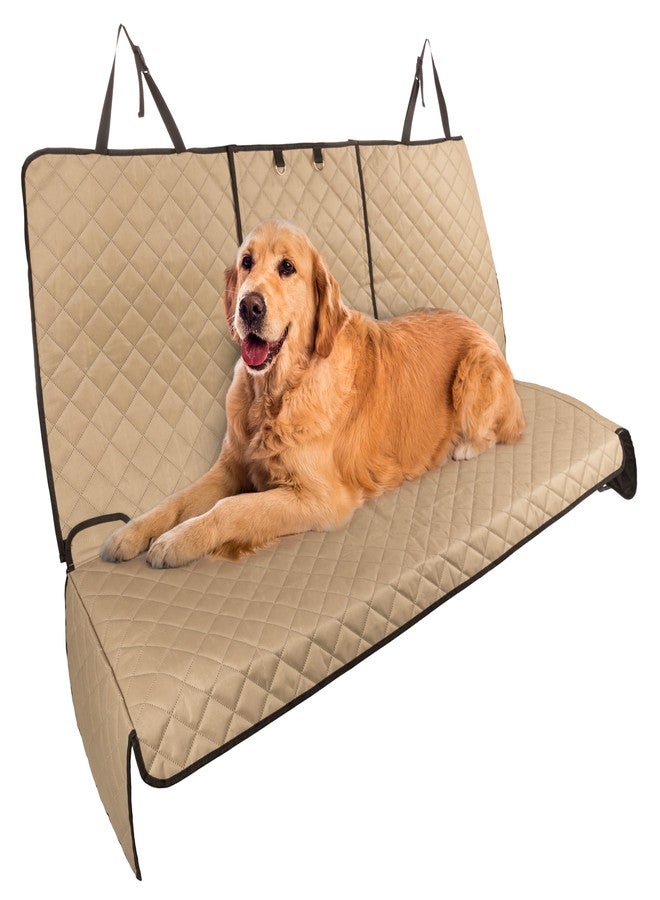 PETMAKER Dog Car Seat Cover for Back Seat - Water-Resistant Car Seat Protector for Cars, Trucks, and SUVs - Seat Cover Protects from Scratches, Mud, Pet Hair and Accidents - Car Accessories by PETMAKER (Beige) - Image 1